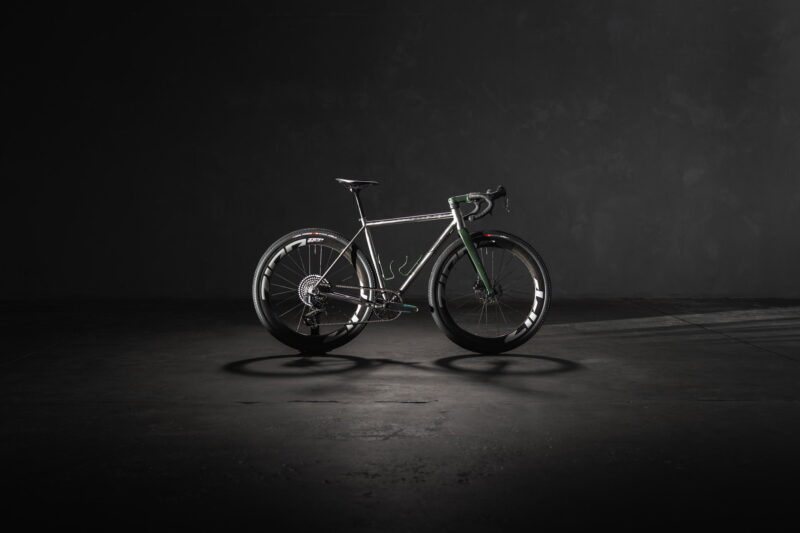 Simpatico N1 shown in side profile in the studio